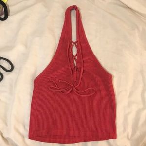 Urban outfitter lace up halter